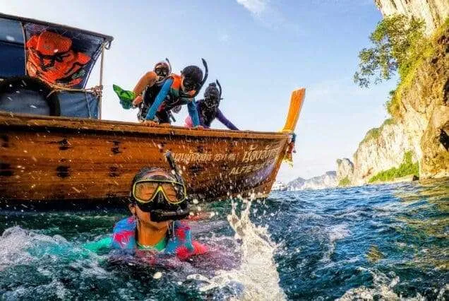 longtail snorkel, phi phi leh morning tour